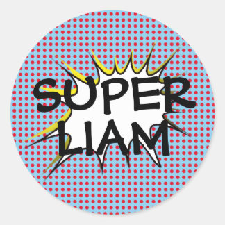 Superhero Verjaardagsfeestje Stickers