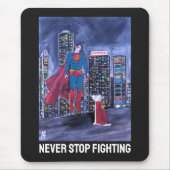 Superheroes Best Friend Painting by Alfred Fox Muismat (Voorkant)