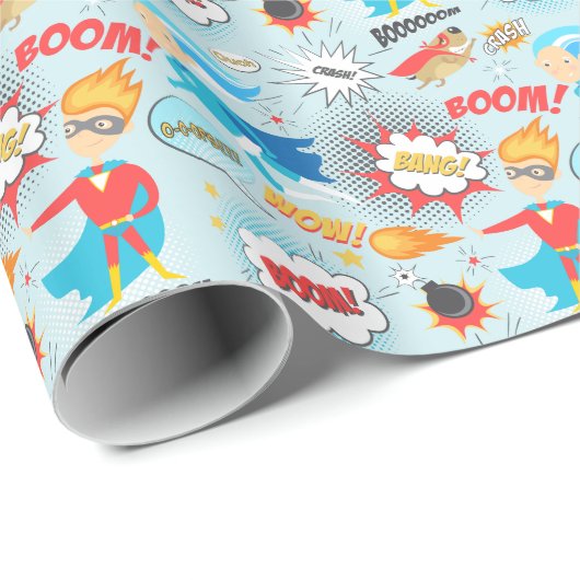 Superheroes Cadeaupapier (Rol Hoek)