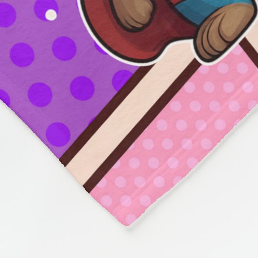 Superheroes Gopher Prints Fleece Deken (Hoek)