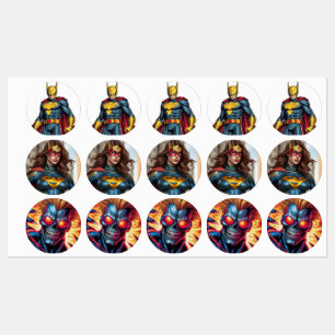 SuperHeroes Labels