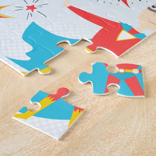 Superheroes Legpuzzel (Zijkant)
