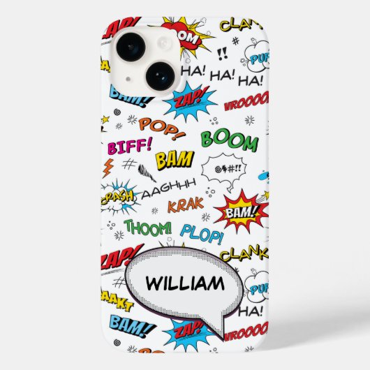 Superheroes strippatroon Case-Mate iPhone case (Achterkant)