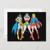 Superheroïne Pose Briefkaart (Voorkant / Achterkant)