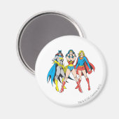 Superheroïne Pose Magneet (Voorkant / Achterkant)