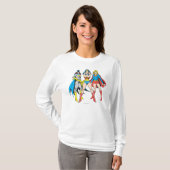 Superheroïne Pose T-shirt (Voorkant volledig)