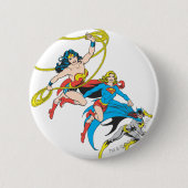 Superheroïnelep Ronde Button 5,7 Cm (Voorkant)