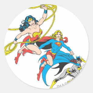 Superheroïnelep Ronde Sticker