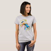 Superheroïnelep T-shirt (Voorkant volledig)