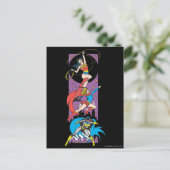Superheroïnen in actie briefkaart (Staand voorkant)