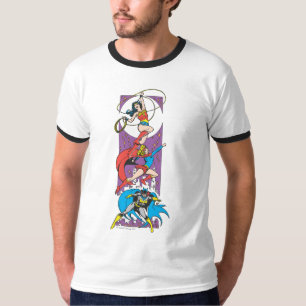 Superheroïnen in actie t-shirt