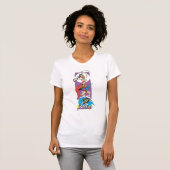 Superheroïnen in actie t-shirt (Voorkant volledig)