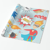 Superheros Cadeaupapier (Uitgerold)