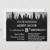 ** SUPERHEROS Kinderverjaardagsfeestje Kaart (Achterkant)