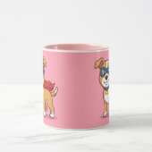 Superhond Held Roze Combo Mok (Midden)