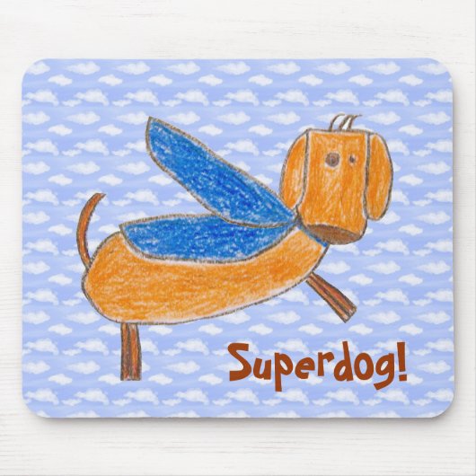 Superhond! (Maggie) muispad Muismat (Voorkant)