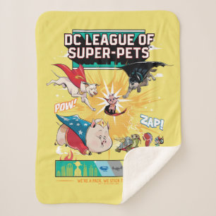 Superhuisdieren: We zijn een pak, we steken samen! Sherpa Deken