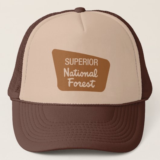 Superieur nationaal bos (bord) trucker pet (Voorkant)