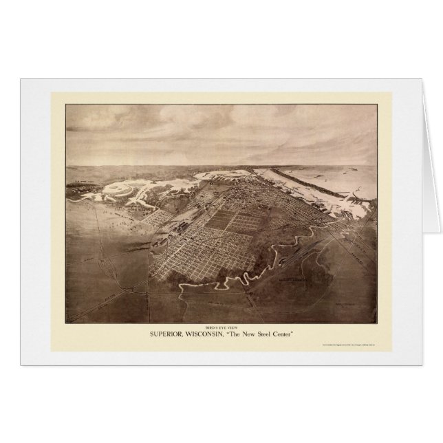 Superieur, WI Panorama - 1913 (Voorkant Horizontaal)