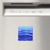 Superieure blauwe reflecties op foto magneet (Insitu (Vaatwasser))
