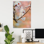 Superieure Japanse Abrikozenbloemen Poster (Thuiskantoor)