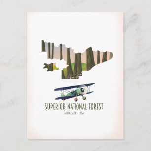 Superieure nationale kaart voor bossen in Minneso