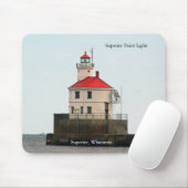 Superieure puntlichtmousepad muismat (Met muis)