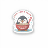 Superieure soepsmaak schattige pinguïn sticker (Voorkant)