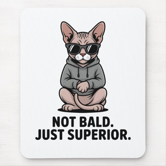 Superieure Sphynx Kat Houding Illustratie Muismat (Voorkant)