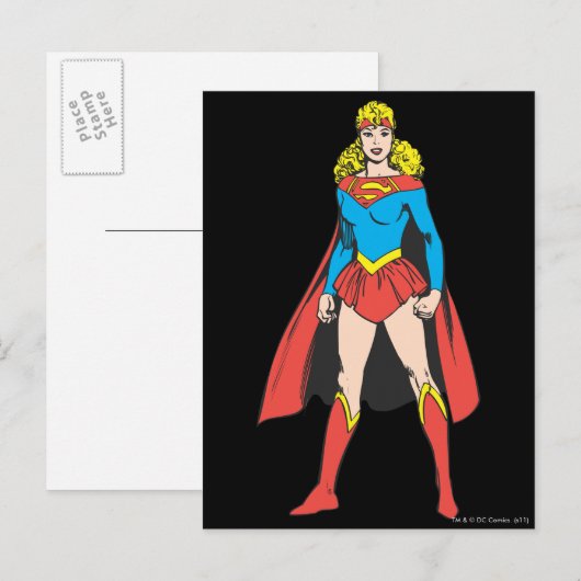 Superigirl Stands Briefkaart (Voorkant / Achterkant)