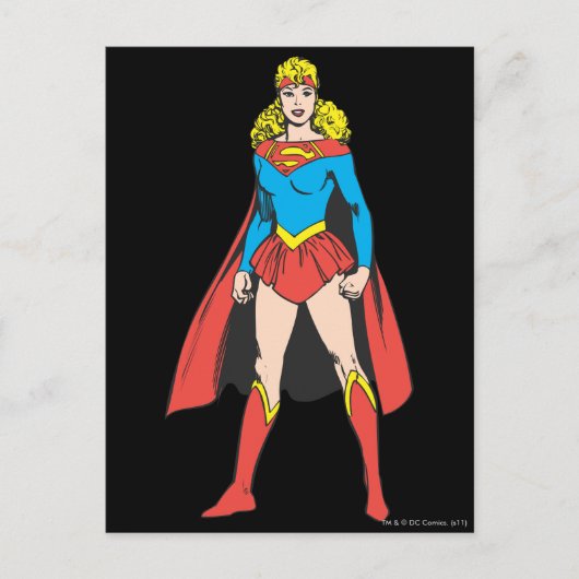 Superigirl Stands Briefkaart (Voorkant)