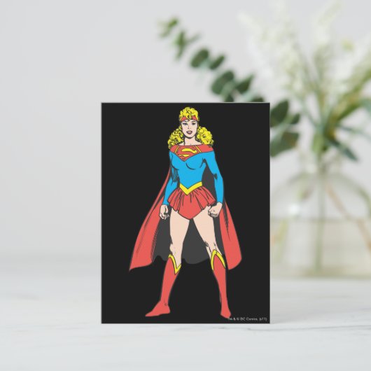 Superigirl Stands Briefkaart (Staand voorkant)