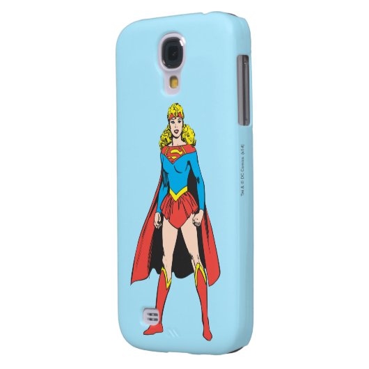 Superigirl Stands Case-Mate Samsung Galaxy Hoesje (Achterkant Links)