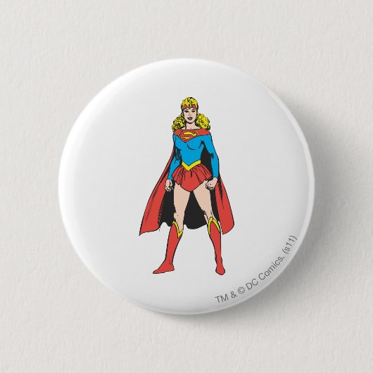 Superigirl Stands Ronde Button 5,7 Cm (Voorkant)