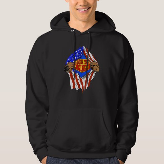 Superingenieur mechanisch project heldenbaan hoodie (Voorkant)
