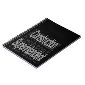 Superintendent-extraordinaire bouwsector notitieboek (Linkerzijde)