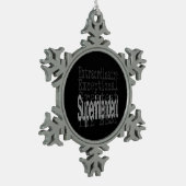 Superintendent Extraordinaire Tin Sneeuwvlok Ornament (Links)
