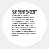 Superintendent Ronde Sticker (Voorkant)