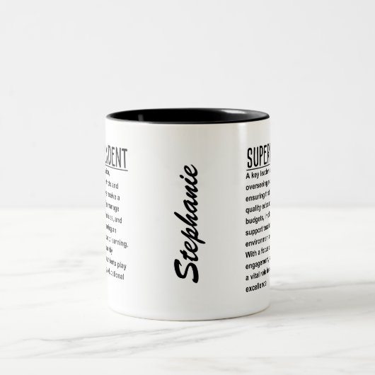 Superintendent Tweekleurige Koffiemok (Center)