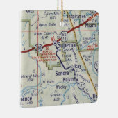 Superior Arizona  Map Keramisch Ornament (Rechts)
