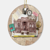 SUperior Carnegie Library Keramisch Ornament (Links)