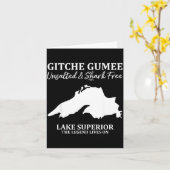 Superior, Great Lake, Gitche Gumee Apparel Lakes Kaart (Gele Bloem)