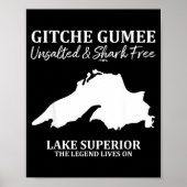 Superior, Great Lake, Gitche Gumee Apparel Lakes Poster (Voorkant)