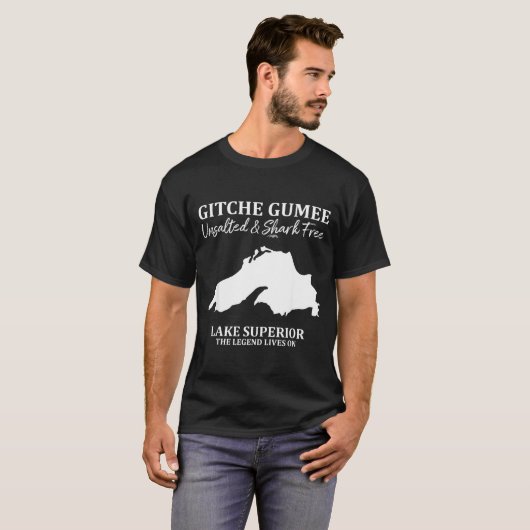 Superior, Great Lake, Gitche Gumee Apparel Lakes  T-shirt (Voorkant volledig)