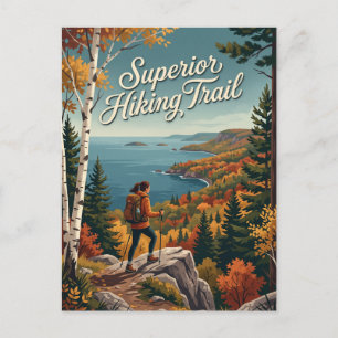 Superior Hiking Trail Minnesota Briefkaart