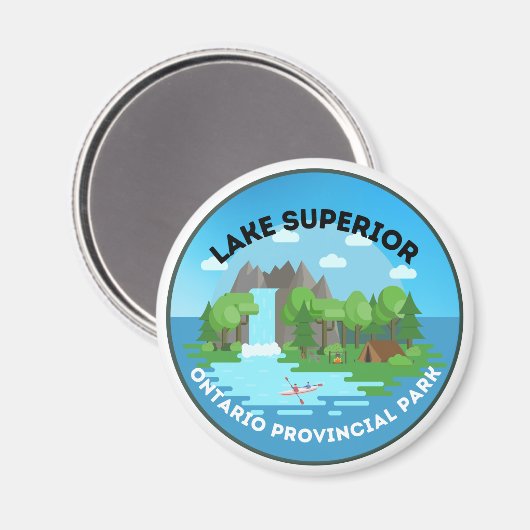 Superior Ontario Provincial Park Magnet (Voorkant / Achterkant)