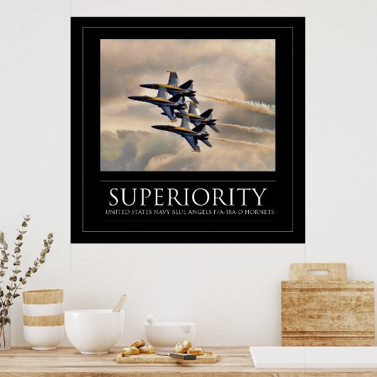 Superioriteit - Navy Blue Angels Poster (Keuken)