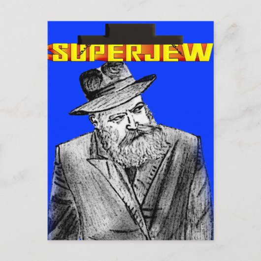 SuperJew Briefkaart (Voorkant)
