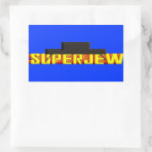 SuperJew Rechthoekige Sticker (Tas)