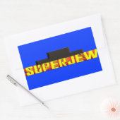 SuperJew Rechthoekige Sticker (Envelop)